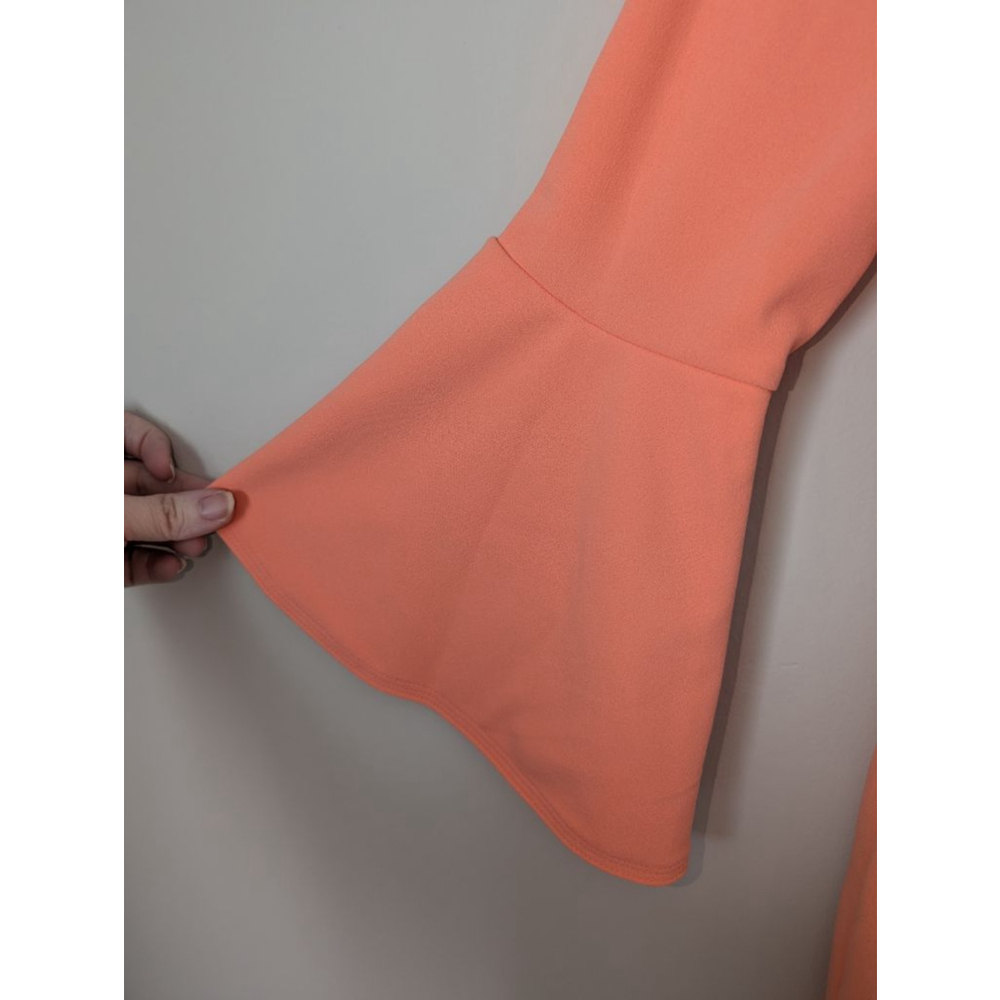 Calvin Klein Coral Long Sleeve Dress Size 4, Women's - Picture 3 of 6